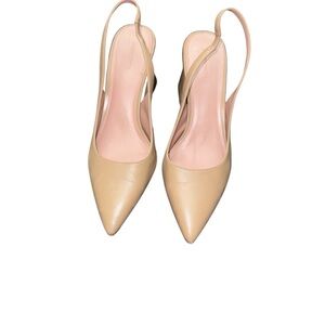 Nordstrom Elegant Tan Slingback Heels